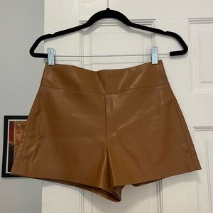 Alice + Olivia Donald Vegan Leather Short